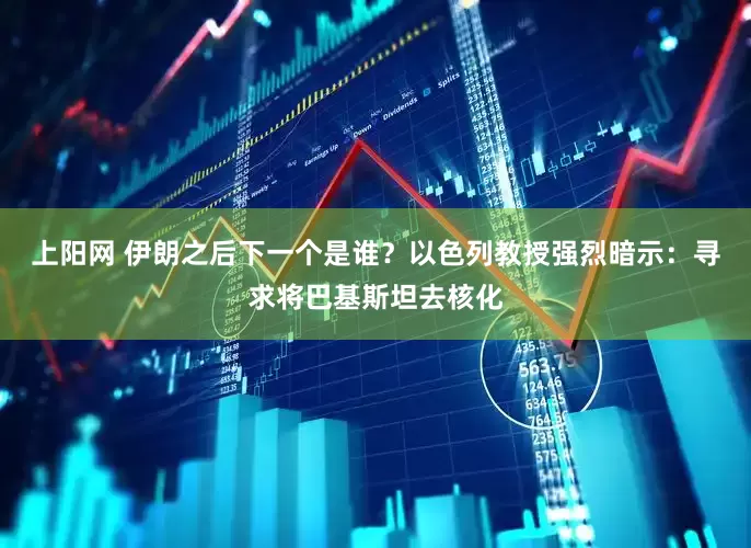 上阳网 伊朗之后下一个是谁？以色列教授强烈暗示：寻求将巴基斯坦去核化