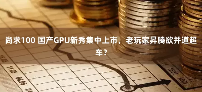 尚求100 国产GPU新秀集中上市，老玩家昇腾欲并道超车？